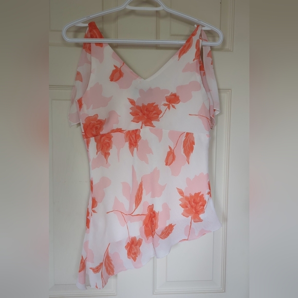 Tie Shoulder Floral Top - Picture 2 of 3